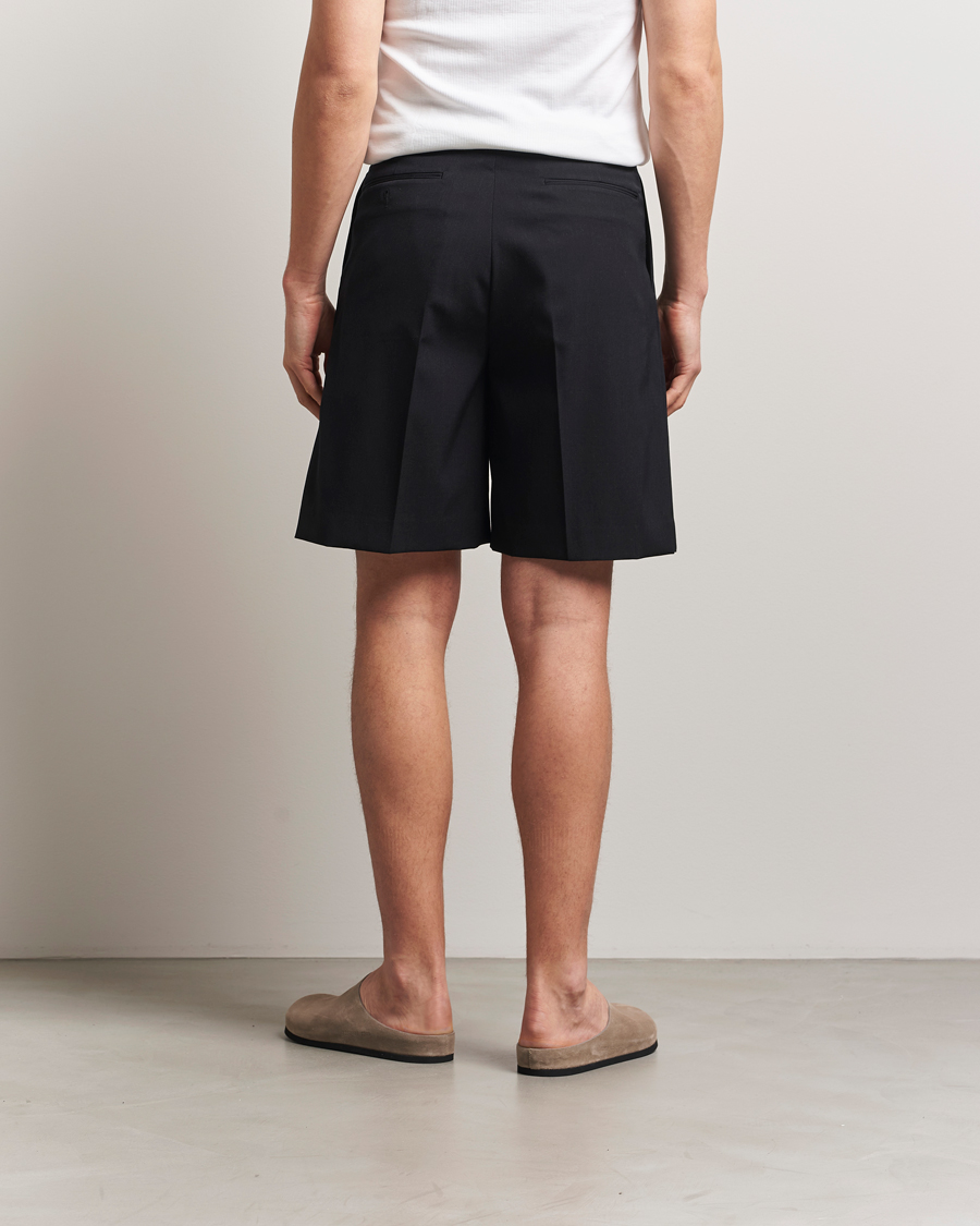 Homme | Shorts | Auralee | Light Wool Gabardine Shorts Black