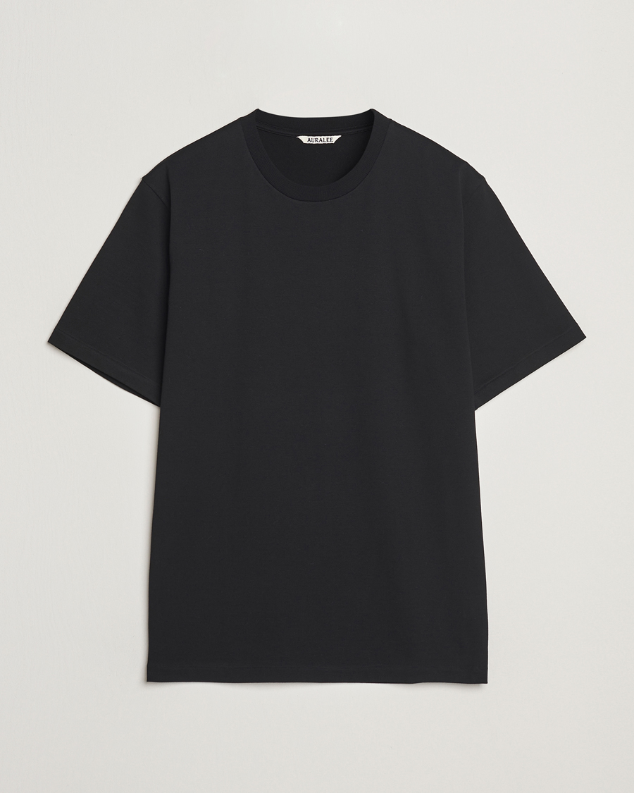 Homme | T-shirts | Auralee | Luster Plating T-Shirt Black