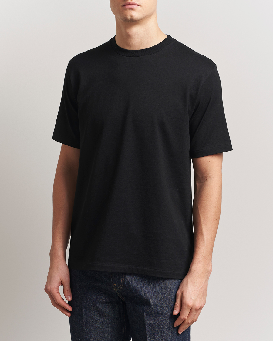 Homme | T-shirts | Auralee | Luster Plating T-Shirt Black