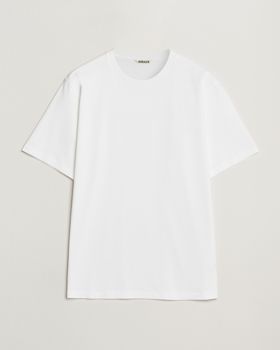 Homme | T-shirts | Auralee | Luster Plating T-Shirt White