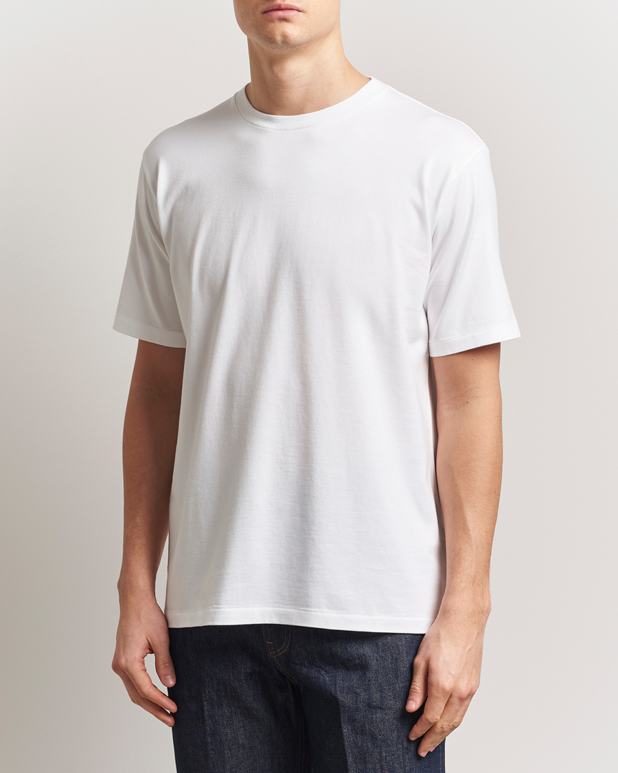 Homme | T-shirts | Auralee | Luster Plating T-Shirt White