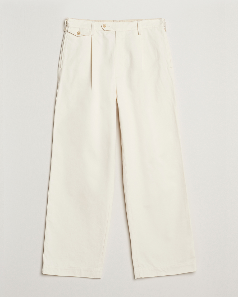 Homme | Pantalons | Auralee | Washed Finx Chinos Ivory