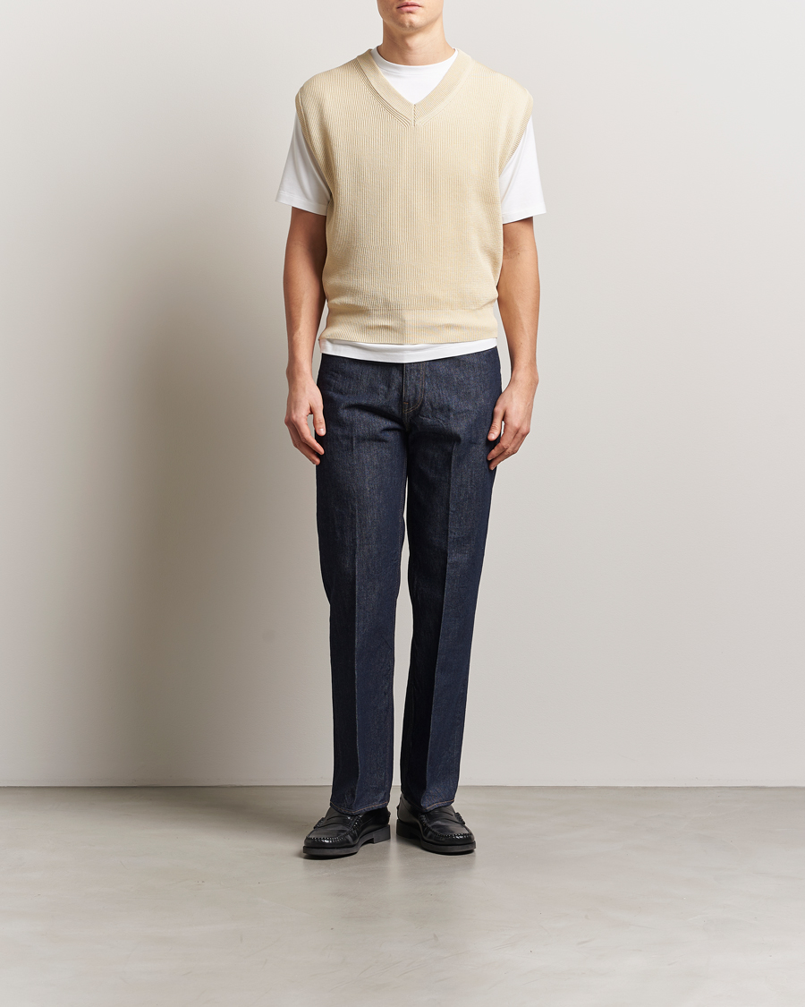 Homme | Pulls Et Tricots | Auralee | Rib Knit Vest Ivory