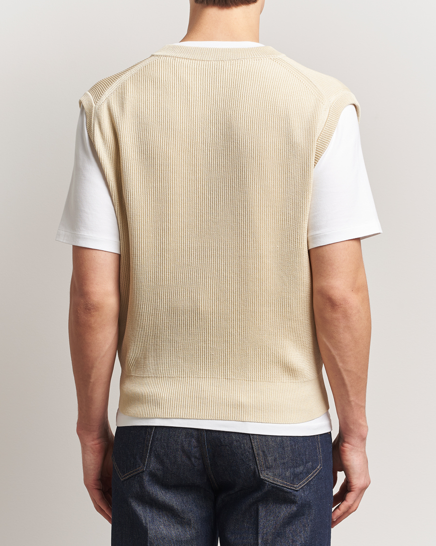 Homme | Pulls Et Tricots | Auralee | Rib Knit Vest Ivory