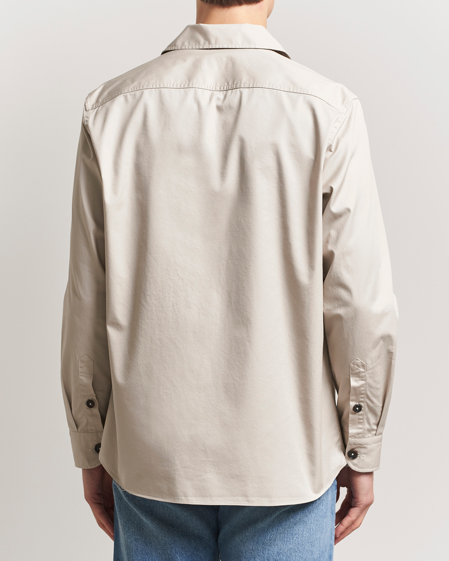 Homme | Chemises | Grigio | Cotton Overshirt Beige