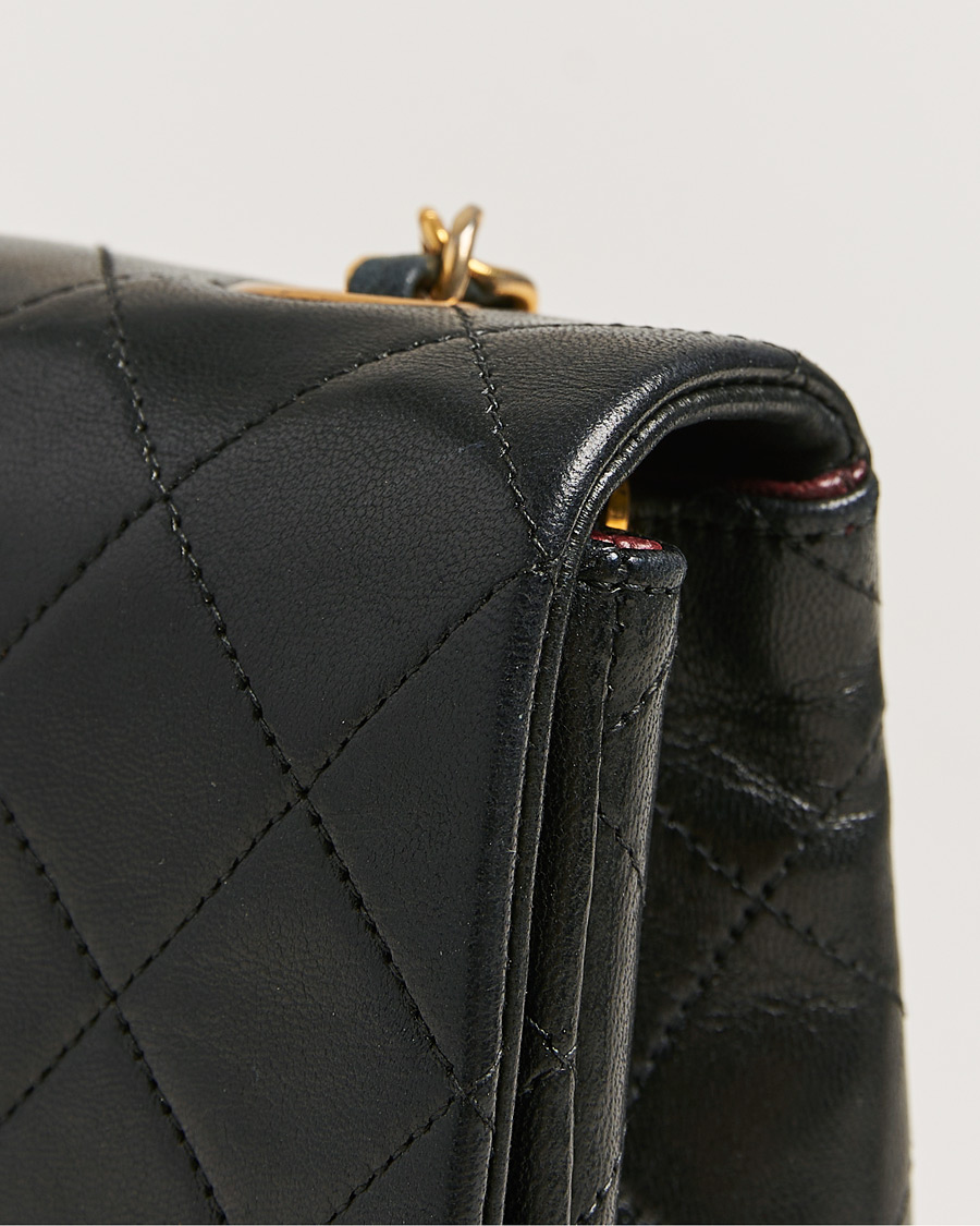 Homme | Chanel Pre-Owned Matelassé Single Full Flap Bag Black | Chanel Pre-Owned | Matelassé Single Full Flap Bag Black