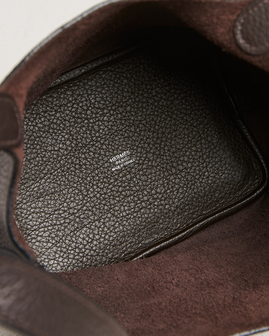 Homme | Hermès Pre-Owned Picotin Lock 18 Taurillon Chocolate | Hermès Pre-Owned | Picotin Lock 18 Taurillon Chocolate