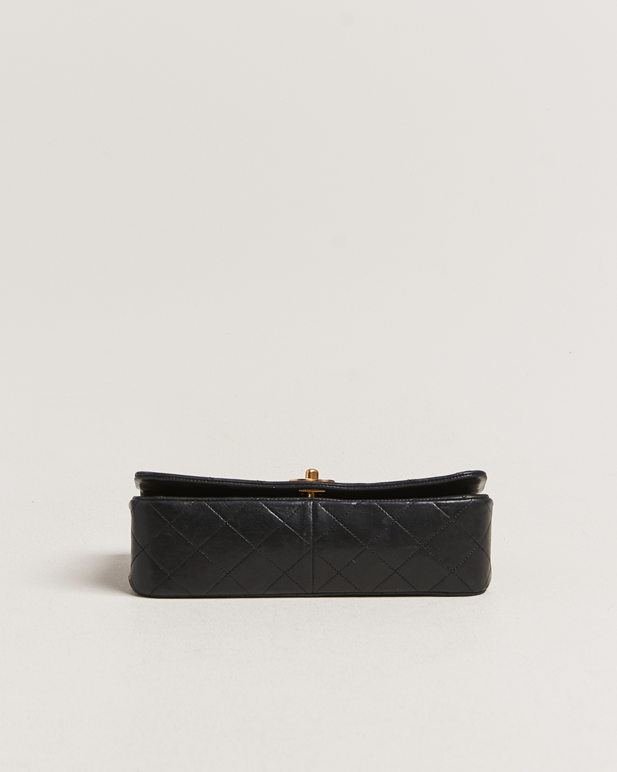 Homme | Chanel Pre-Owned Matelassé Single Full Flap Bag Black | Chanel Pre-Owned | Matelassé Single Full Flap Bag Black