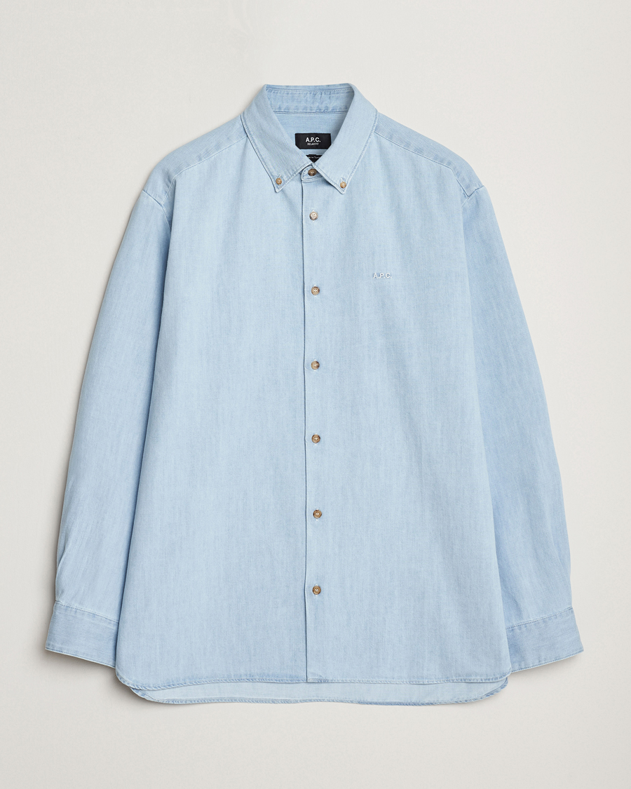 Homme | Chemises | A.P.C. | Mathias Denim Shirt Pale Blue