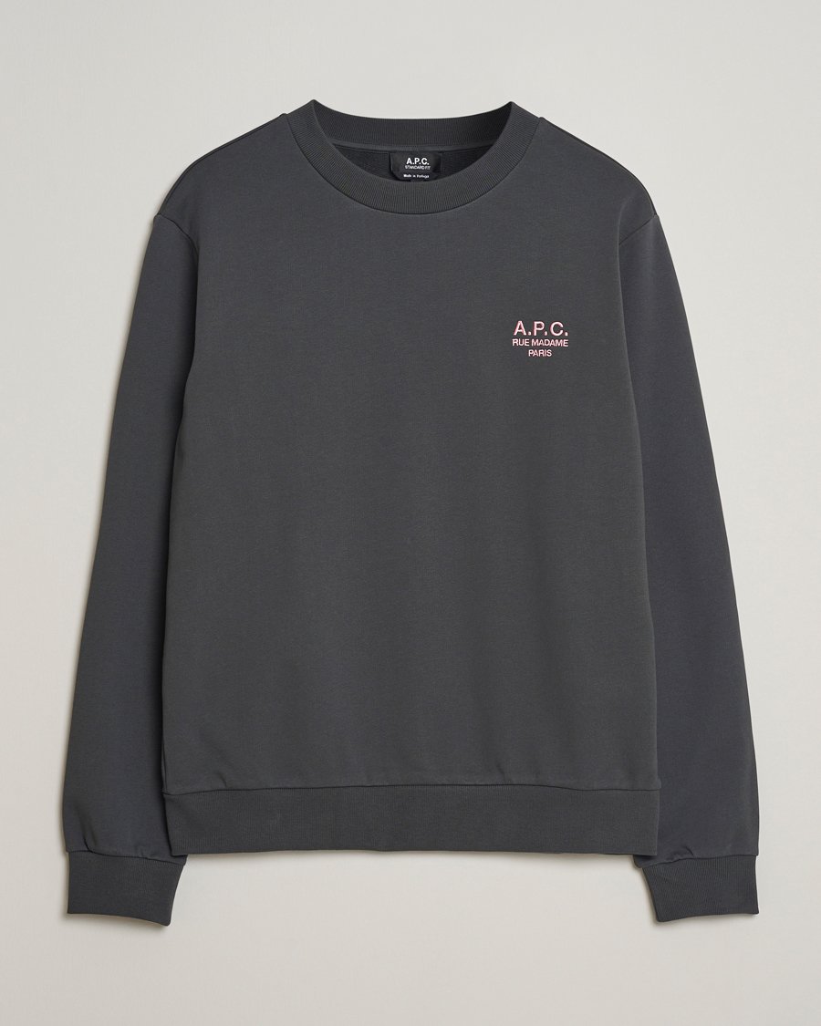 Homme | Pulls Et Tricots | A.P.C. | Rue Madame Sweatshirt Anthracite