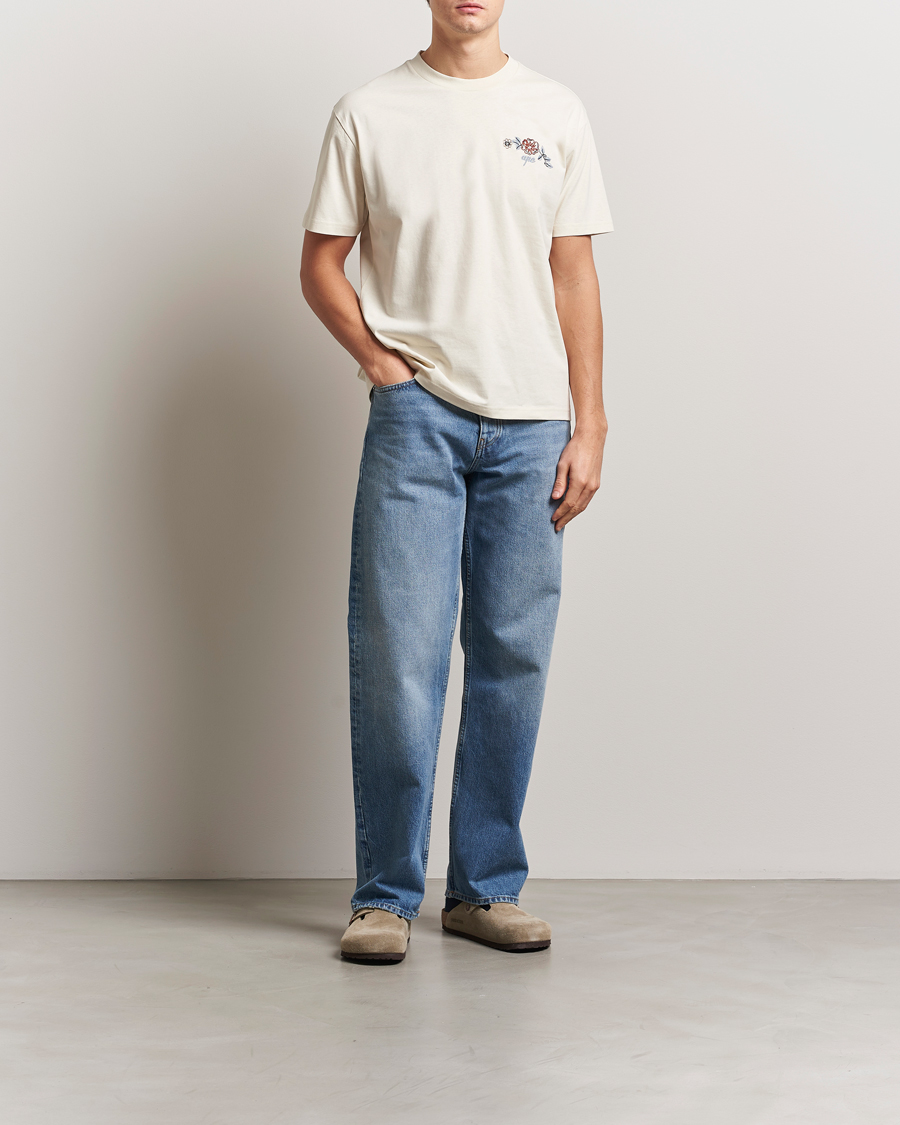 Homme | T-shirts | A.P.C. | Oscar Embroidered T-Shirt Ecru