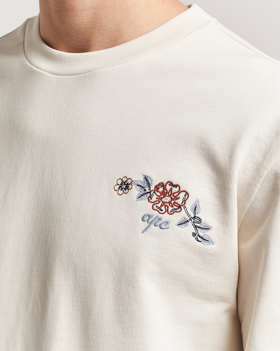 Homme | Pulls Et Tricots | A.P.C. | Tyle Embroidered Sweatshirt Ecru