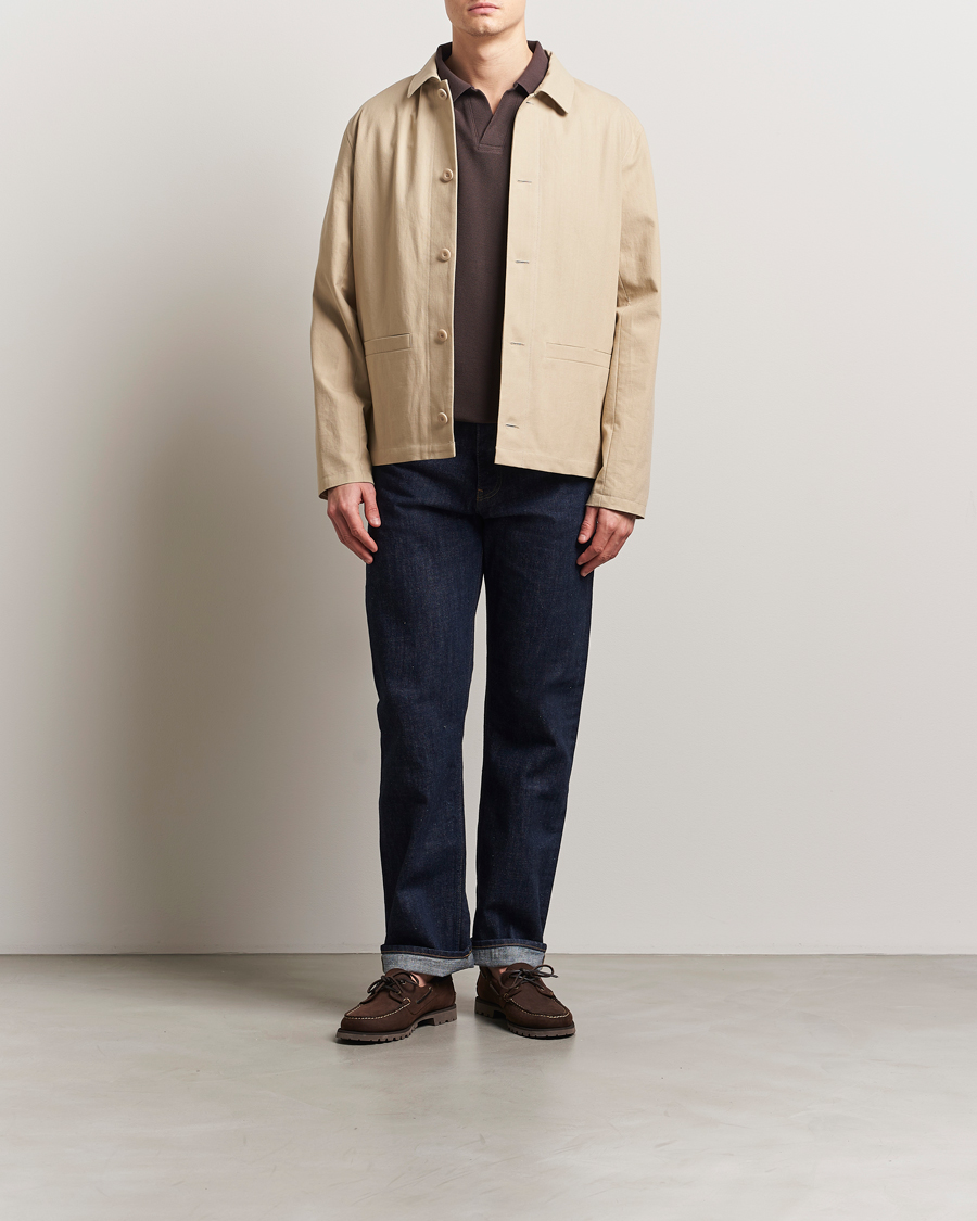 Homme | Manteaux Et Vestes | A.P.C. | Rodney Textured Cotton Overshirt Beige
