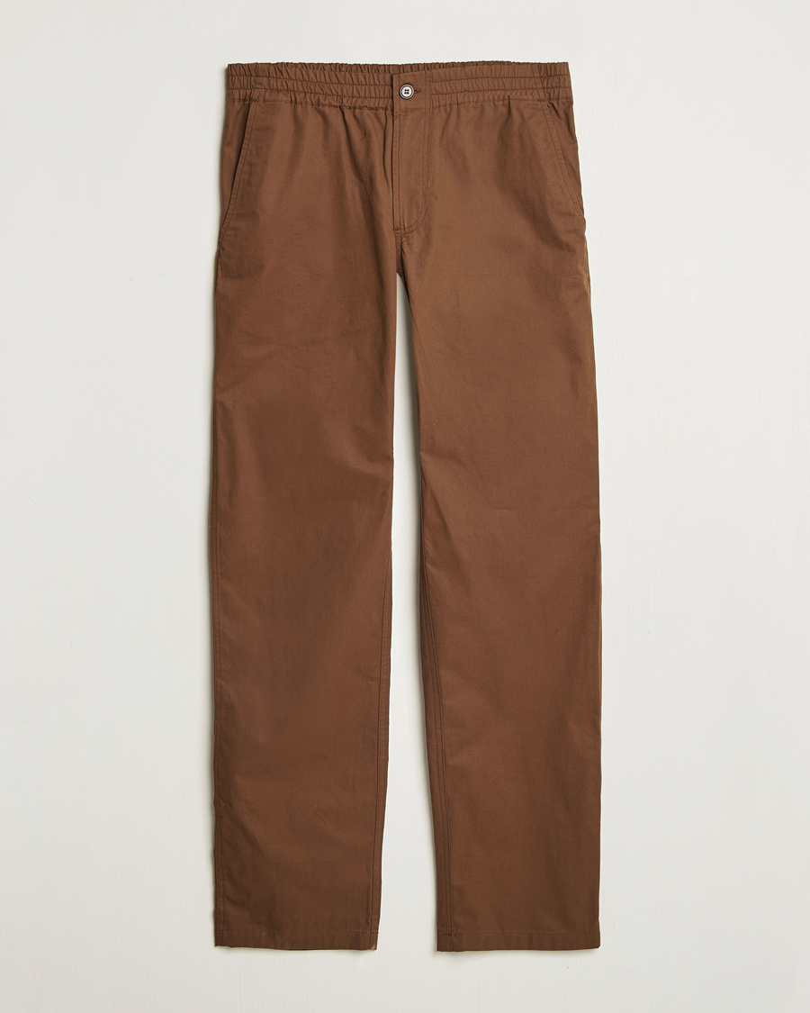 Homme | Pantalons | A.P.C. | Chuck Cotton Drawstring Trousers Brown