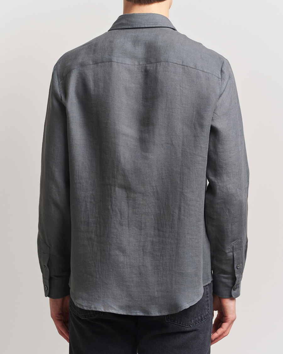 Homme | Chemises | A.P.C. | Cassel Linen Shirt Anthracite