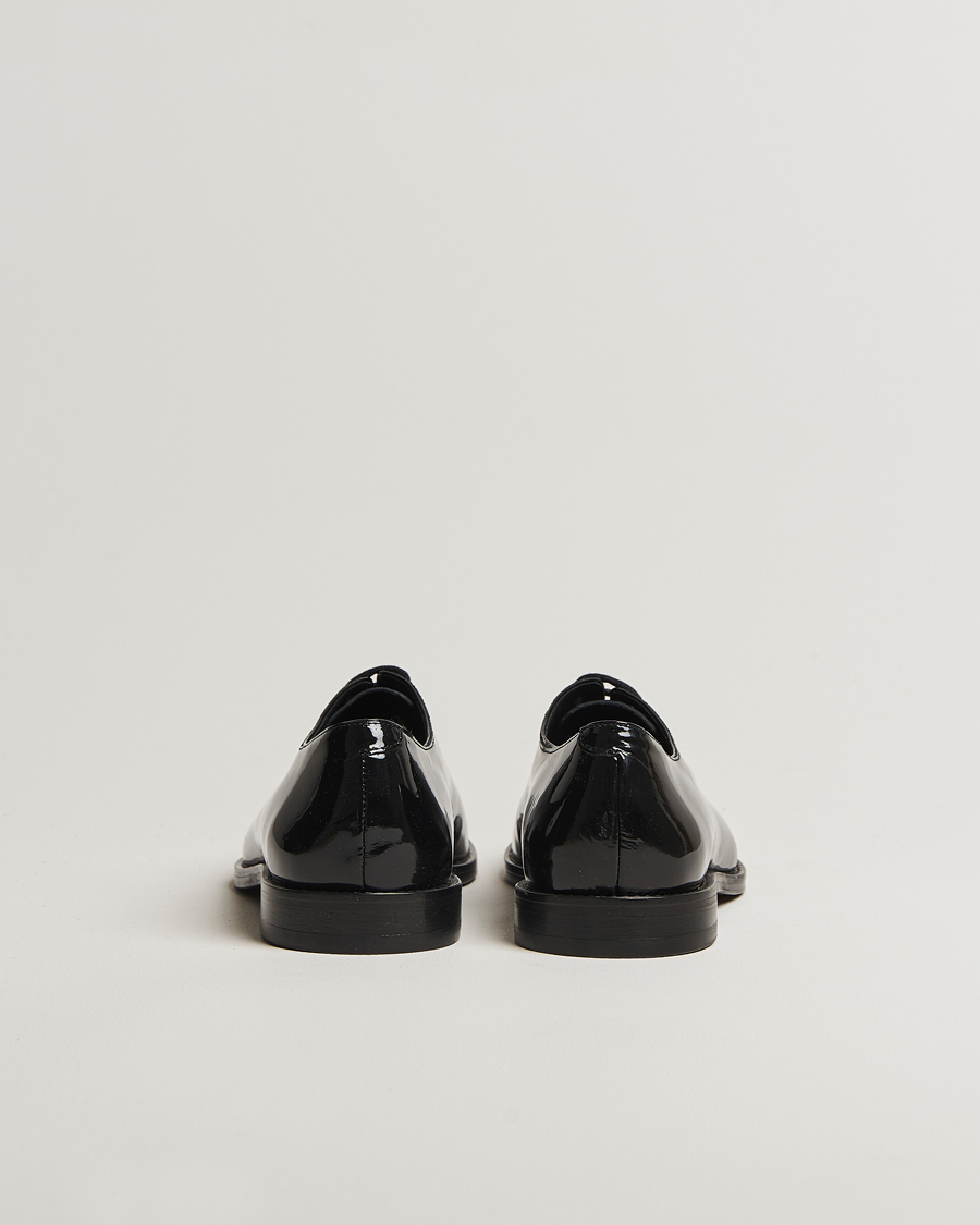 Homme | Chaussures En Cuir Verni | Myrqvist | Drottningholm Patent Shoe Black