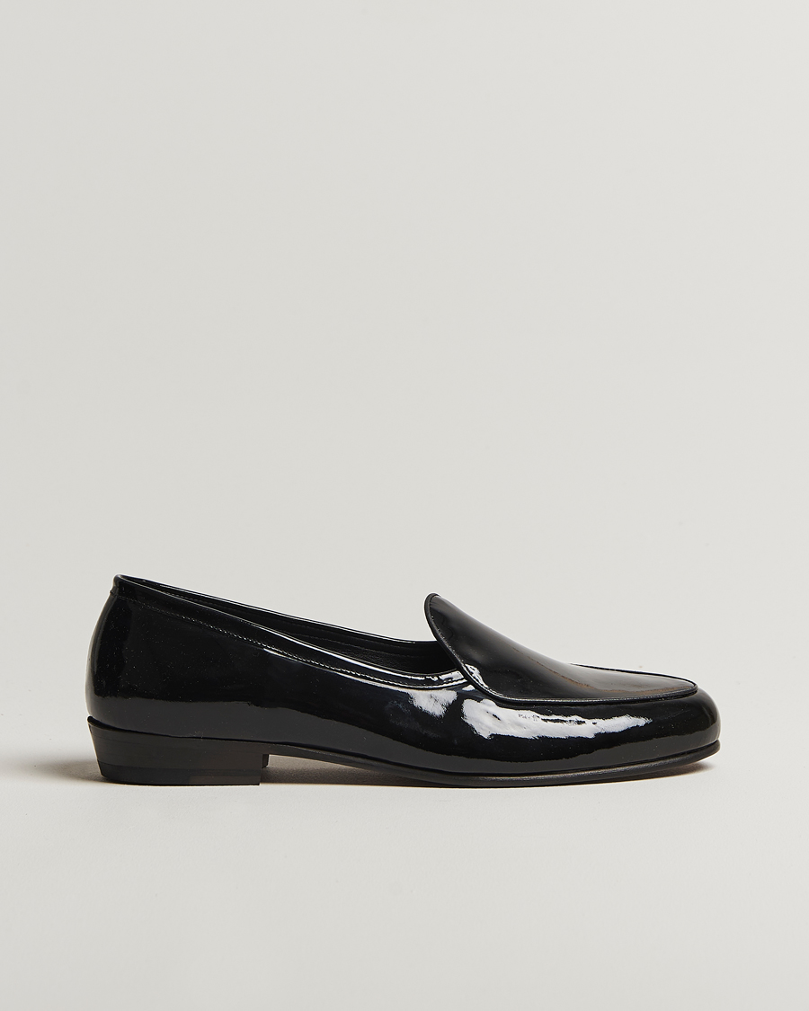 Homme | Chaussures En Cuir Verni | Myrqvist | Ängby Patent Loafer Black