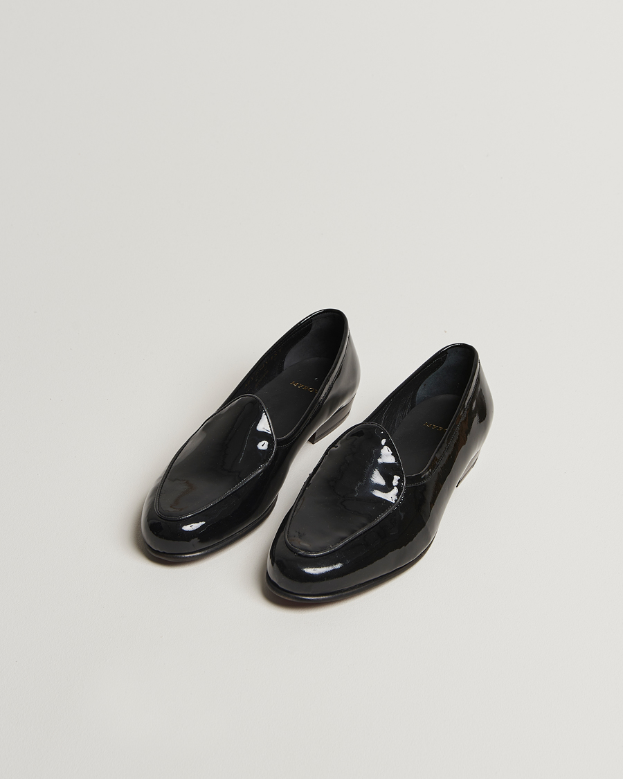 Homme | Chaussures En Cuir Verni | Myrqvist | Ängby Patent Loafer Black