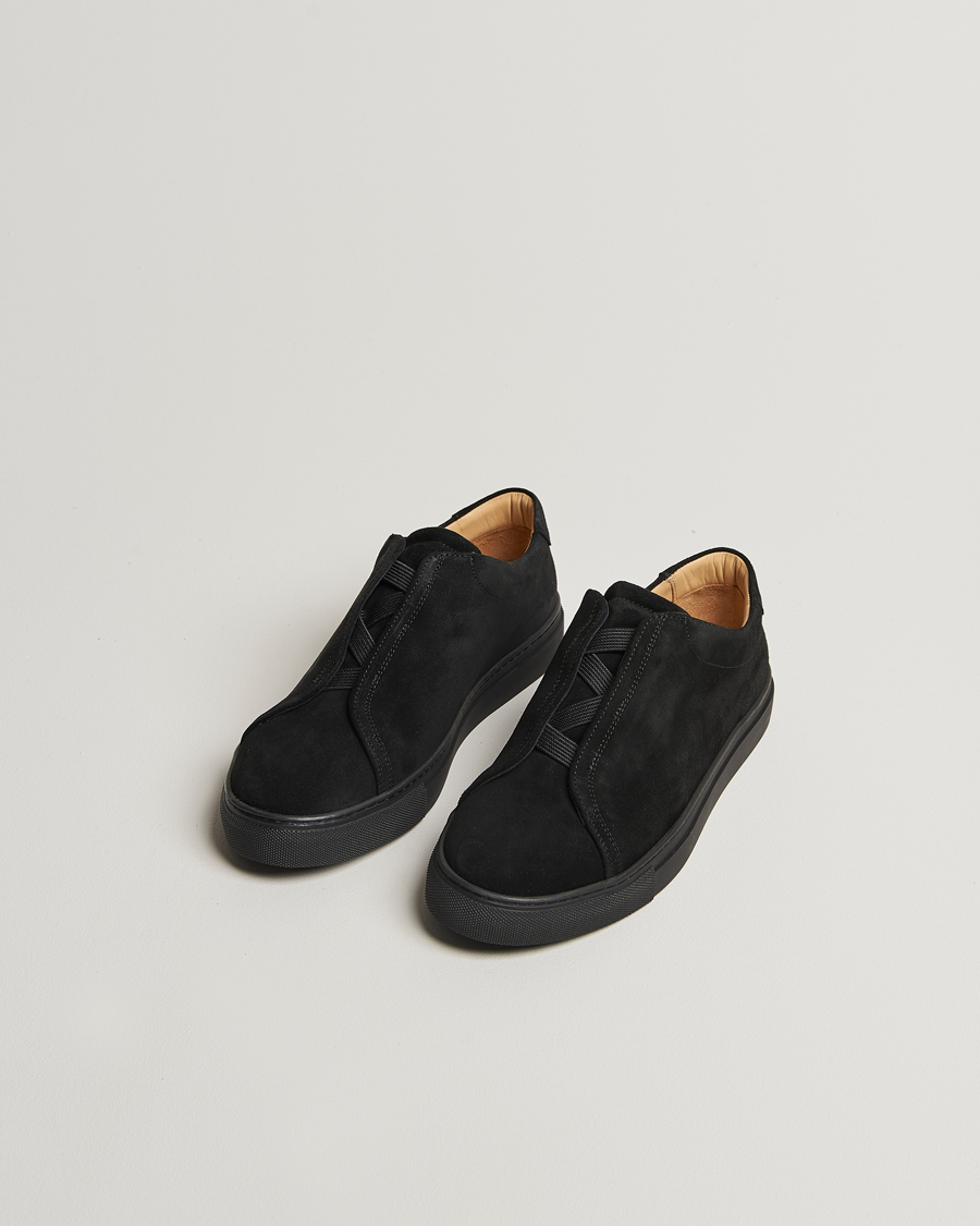 Homme | Baskets | Myrqvist | Alnö Sneakers Black Suede