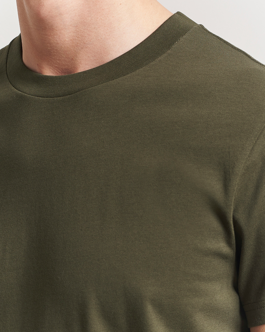 Homme | T-shirts | Bread & Boxers | Crew Neck Regular T-Shirt Dark Army Green