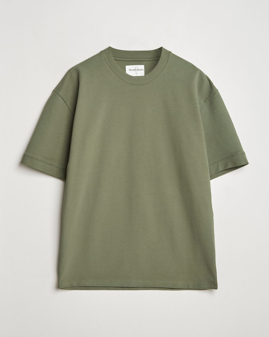 Homme | T-shirts | Bread & Boxers | Loungewear T-Shirt Khaki Green
