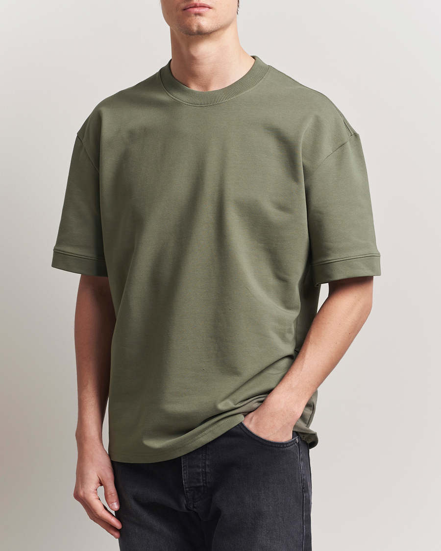 Homme | T-shirts | Bread & Boxers | Loungewear T-Shirt Khaki Green