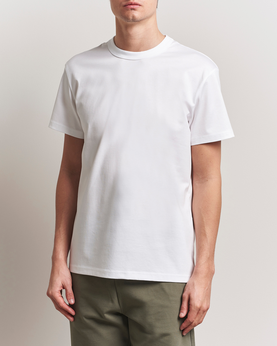Homme | T-shirts | Bread & Boxers | Pima Cotton Crew Neck T-Shirt White