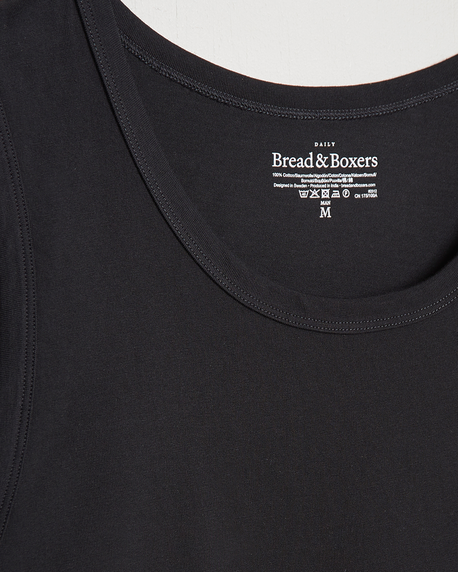 Homme | T-shirts | Bread & Boxers | Relaxed Tank Top Black