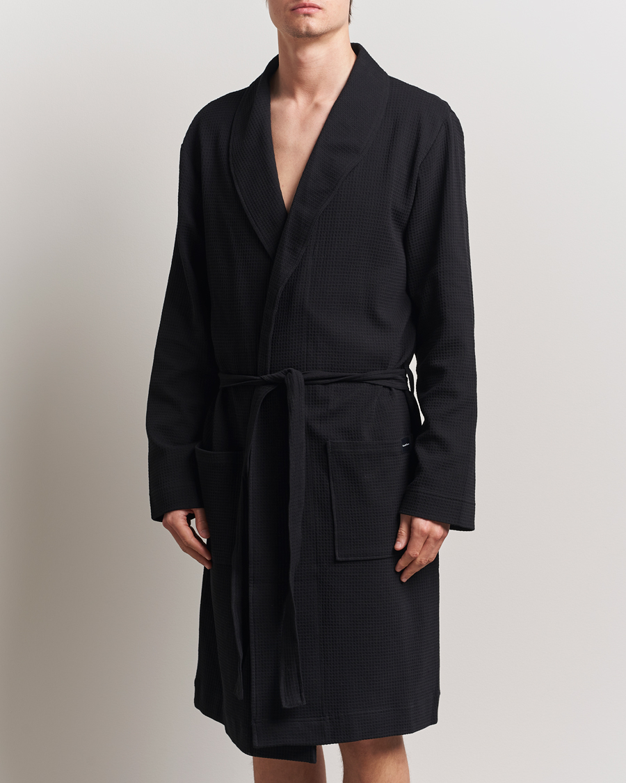 Homme | Peignoirs Et Pyjamas | Bread & Boxers | Waffle Robe Black