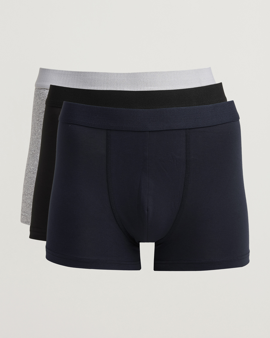 Homme | Sous-Vêtements Et Chaussettes | Bread & Boxers | 3-Pack Boxer Brief Grey/Navy/Black