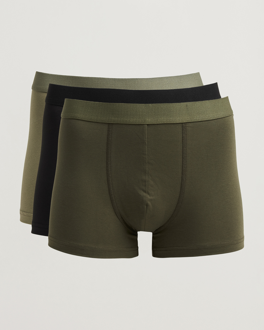 Homme | Sous-Vêtements Et Chaussettes | Bread & Boxers | 3-Pack Boxer Brief Khaki/Green/Black