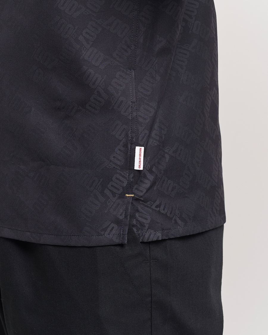 Homme | Chemises | Orlebar Brown | Hibbert 007 Monogram Shirt Black