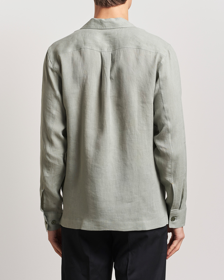 Homme | Chemises | Orlebar Brown | Maitan Long Sleeve Golden Gun Shirt Penny Green