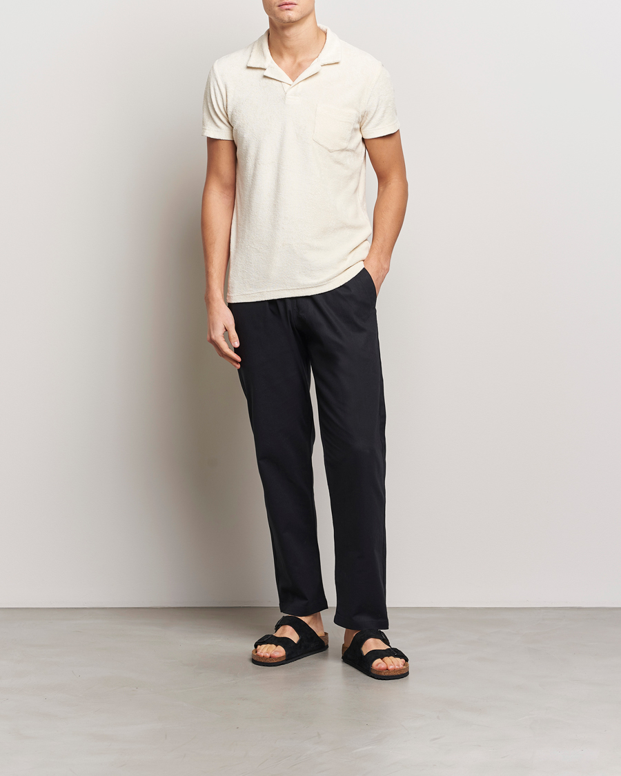 Homme | Polos | Orlebar Brown | Terry 007 Polo Latte