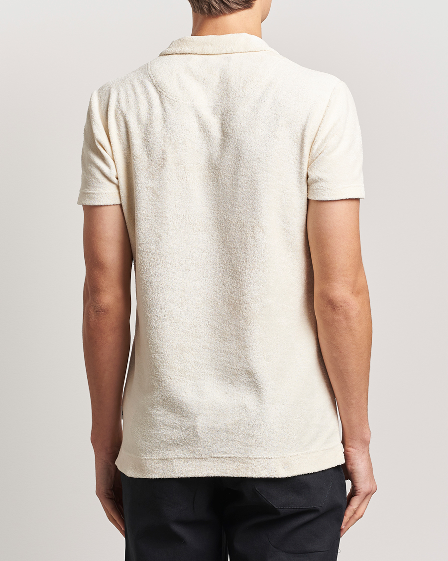 Homme | Polos | Orlebar Brown | Terry 007 Polo Latte