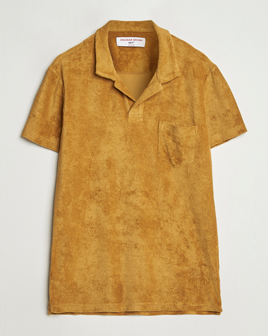 Homme | Polos | Orlebar Brown | Terry 007 Polo Gold
