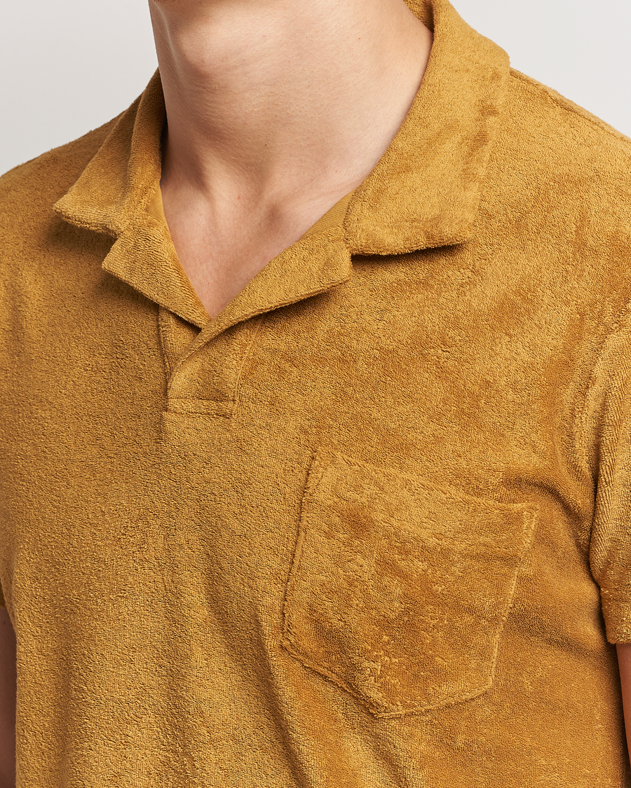 Homme | Polos | Orlebar Brown | Terry 007 Polo Gold