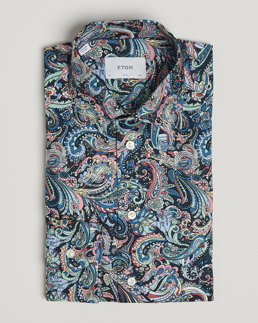 Homme | Chemises | Eton | Slim Fit Signature Twill Printed Shirt Multi