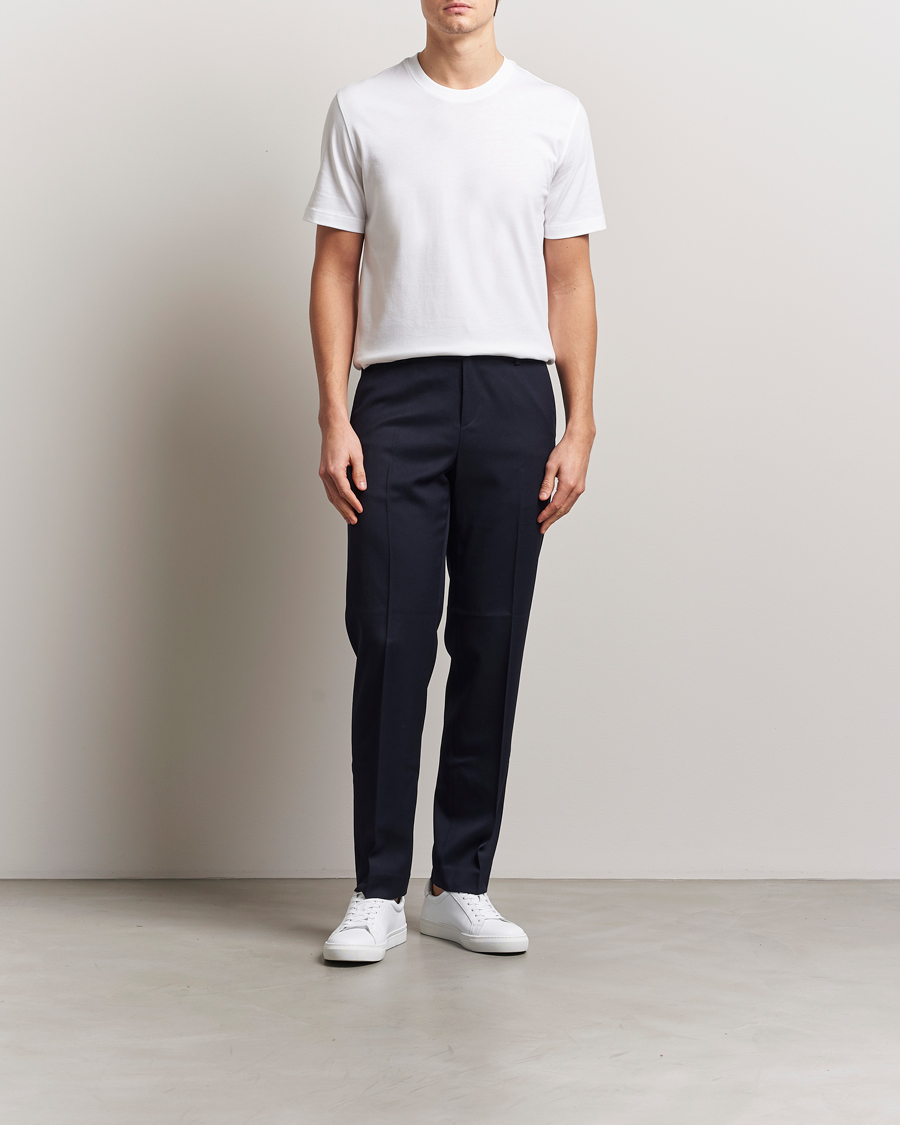 Homme | T-shirts | Eton | Mercerized Jersey Crew Neck T-Shirt White