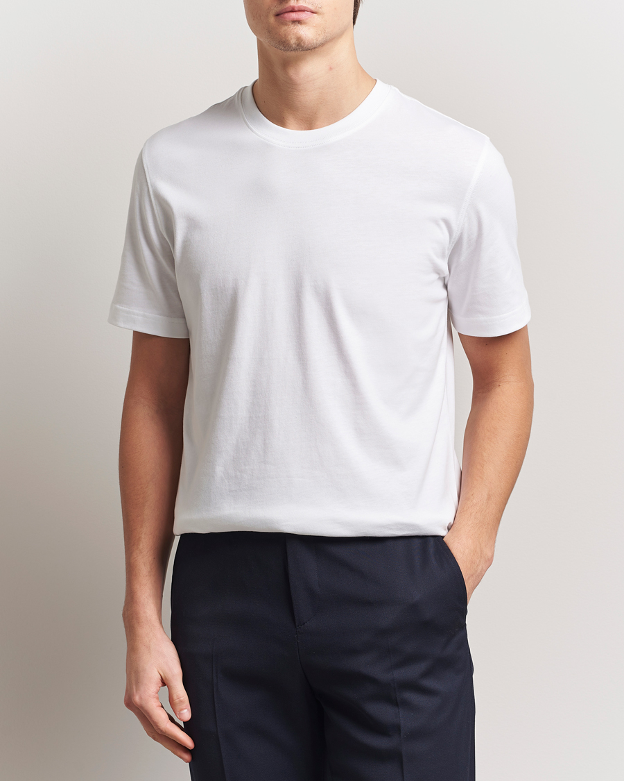 Homme | T-shirts | Eton | Mercerized Jersey Crew Neck T-Shirt White