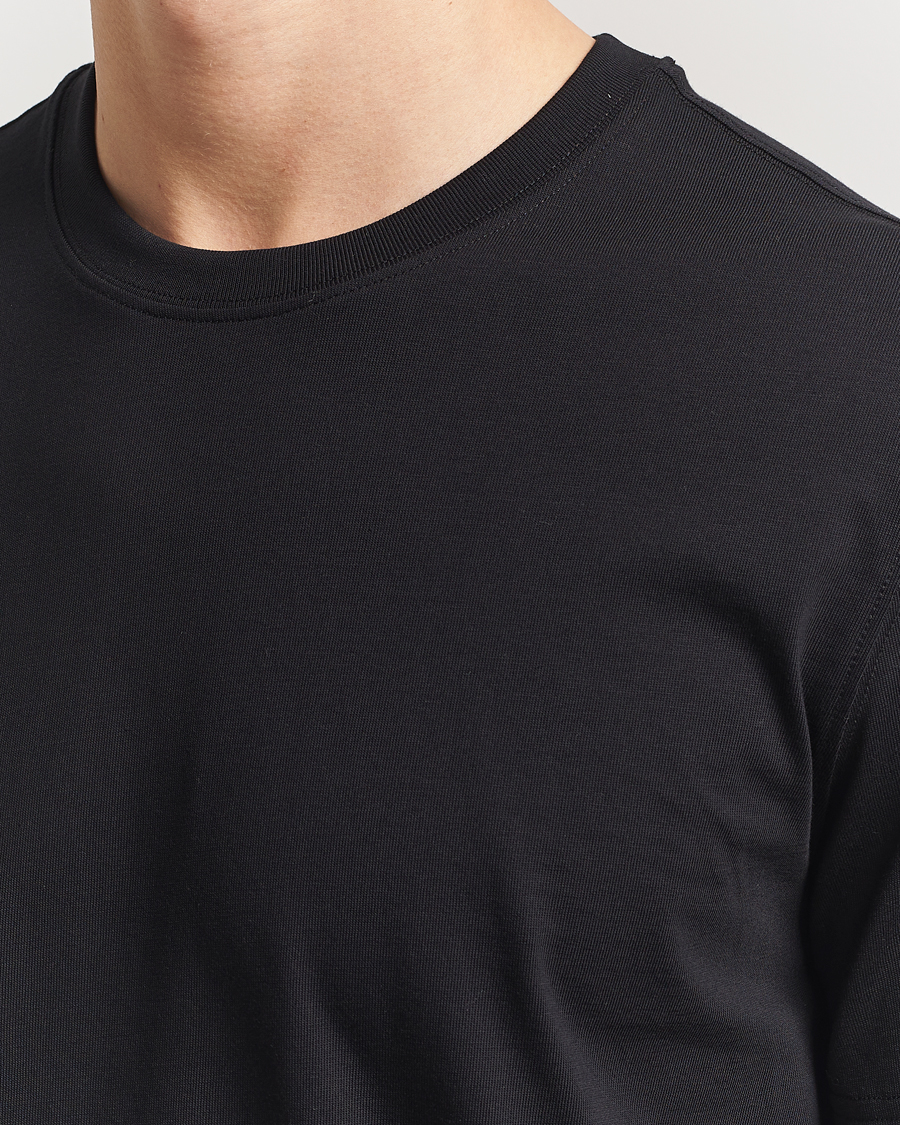 Homme | T-shirts | Eton | Mercerized Jersey Crew Neck T-Shirt Black
