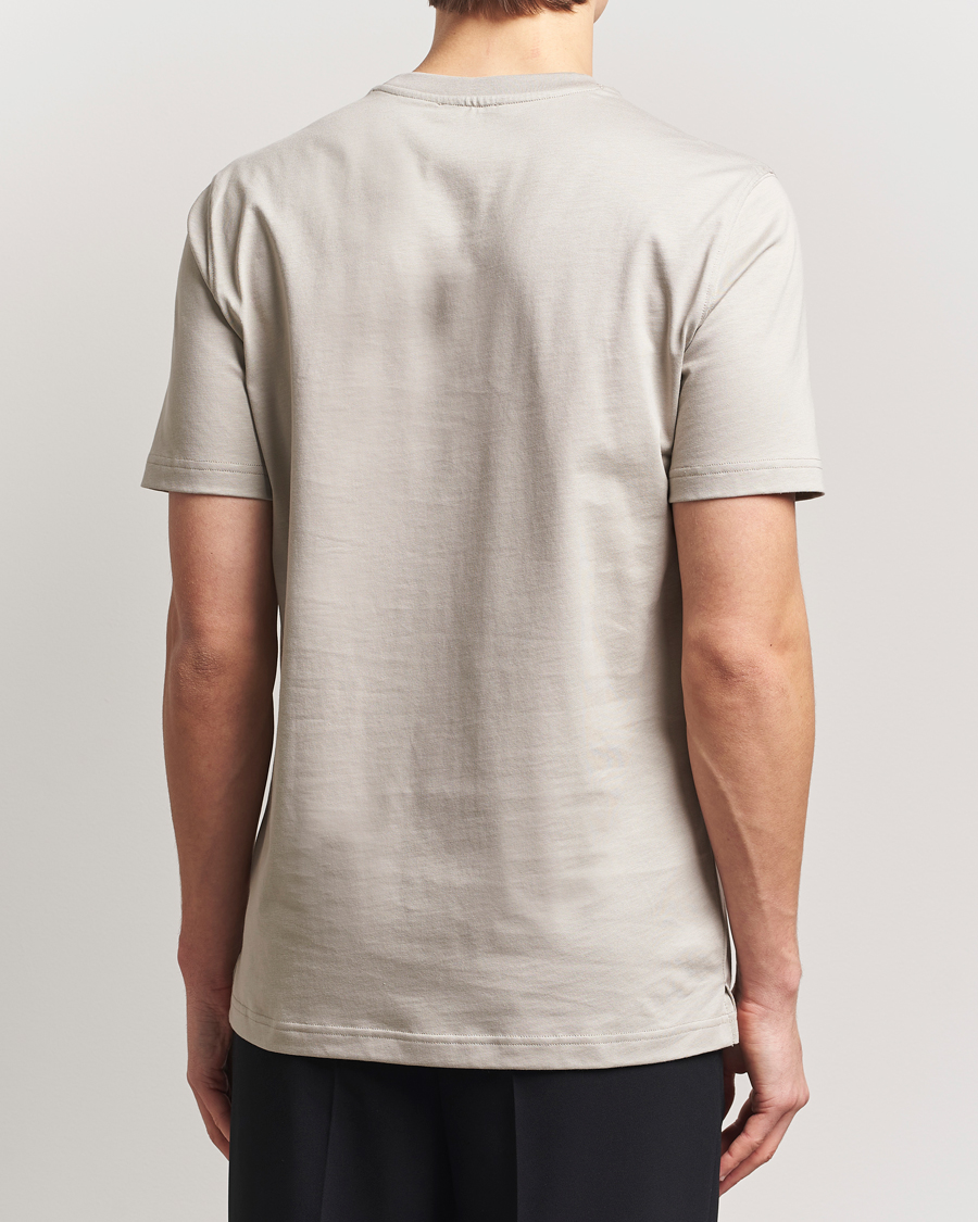 Homme | T-shirts | Eton | Mercerized Jersey Crew Neck T-Shirt Beige
