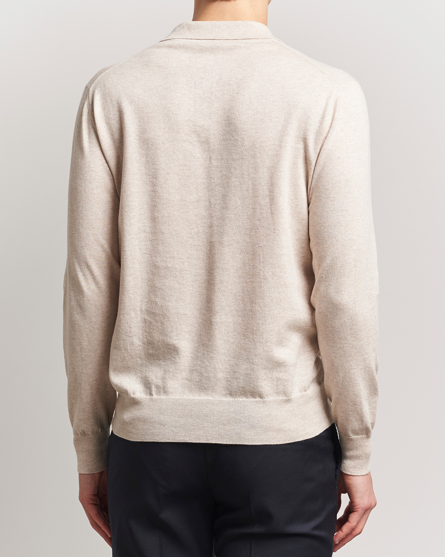 Homme | Pulls Et Tricots | Eton | Cotton/Cashmere Fine Knitted Polo Beige