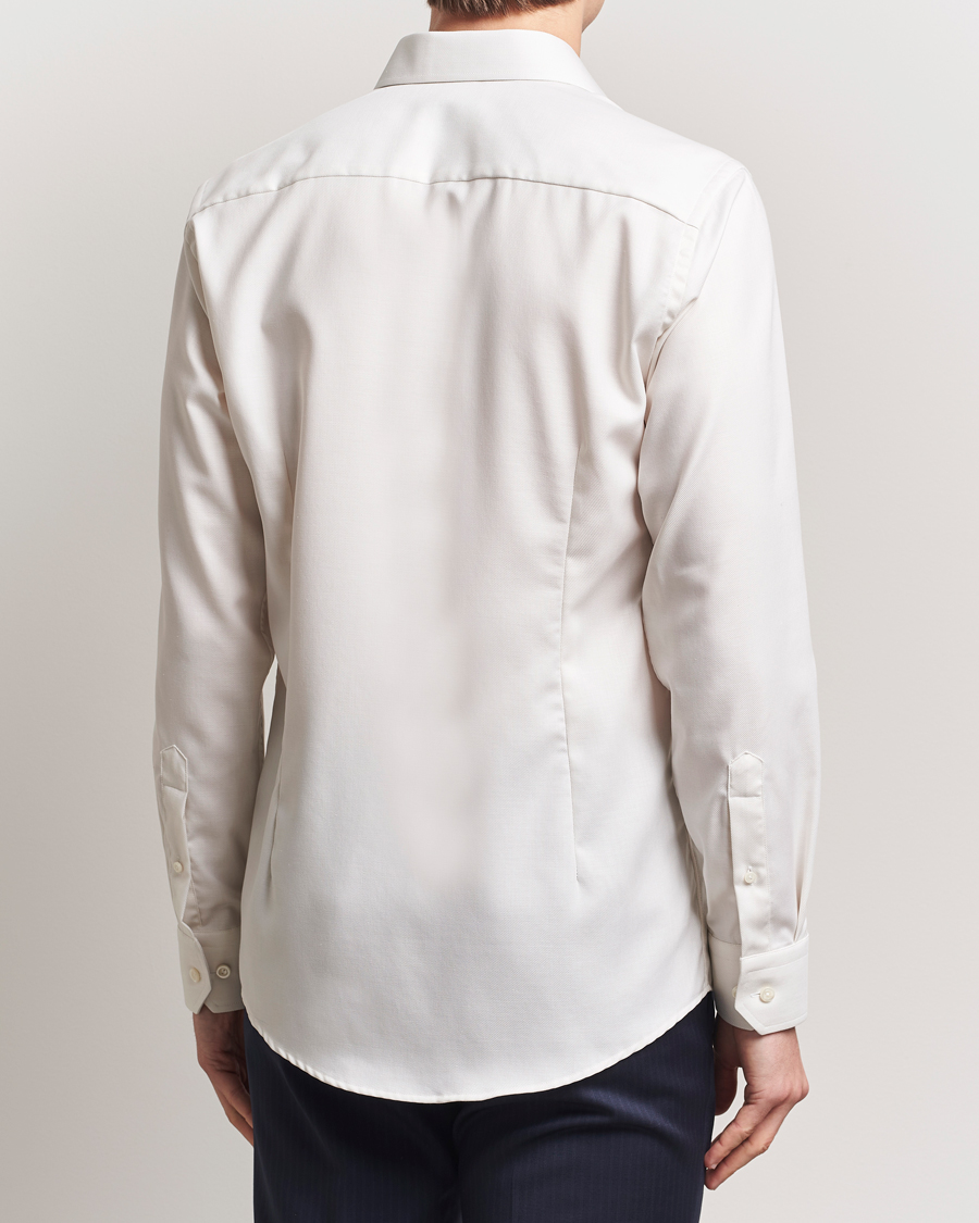 Homme | Chemises | Eton | Slim Fit Fine Twill Shirt Off White Melange