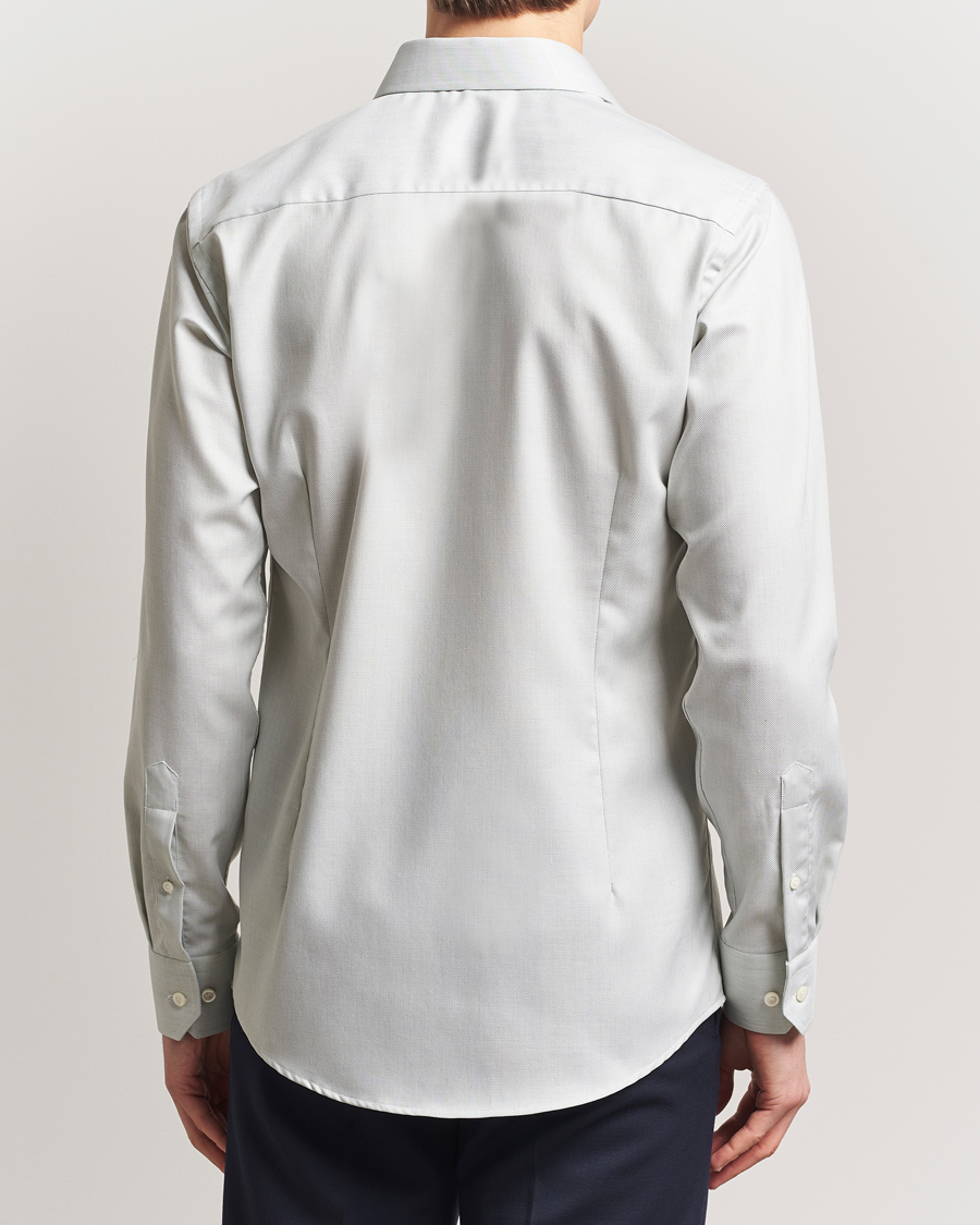 Homme | Chemises | Eton | Slim Fit Fine Twill Shirt Light Green Melange