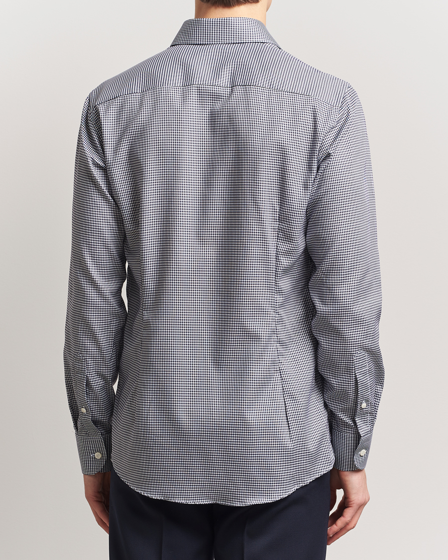 Homme | Chemises | Eton | Slim Fit Checked Signature Shirt Dark Blue/White