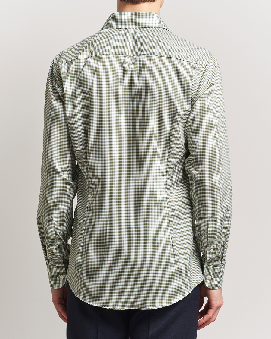 Homme | Chemises | Eton | Slim Fit Checked Signature Shirt Green/White
