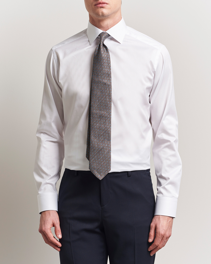 Homme | Chemises | Eton | Slim Fit Signature Twill Contrast Shirt White