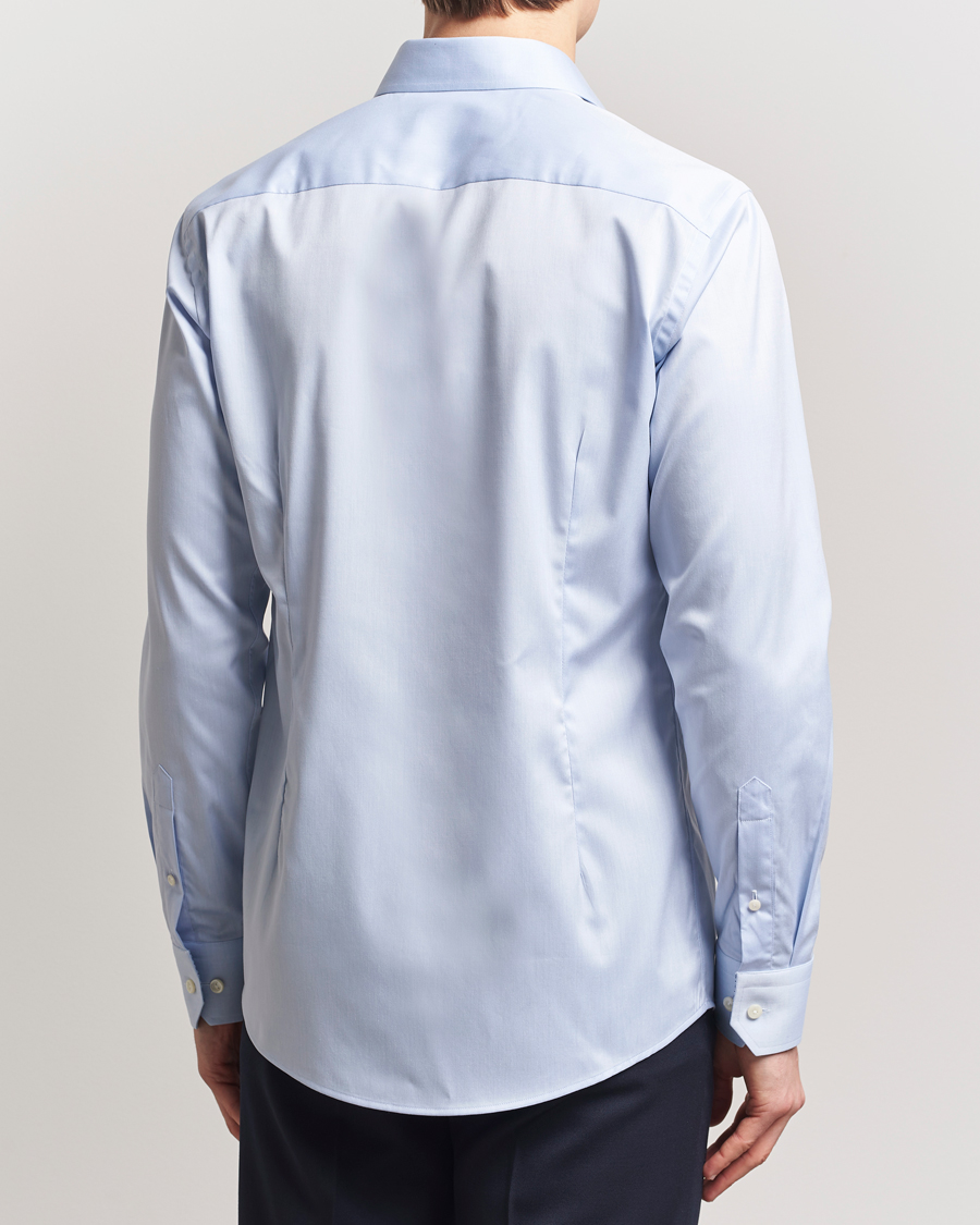Homme | Chemises | Eton | Slim Fit Signature Twill Contrast Shirt Light Blue