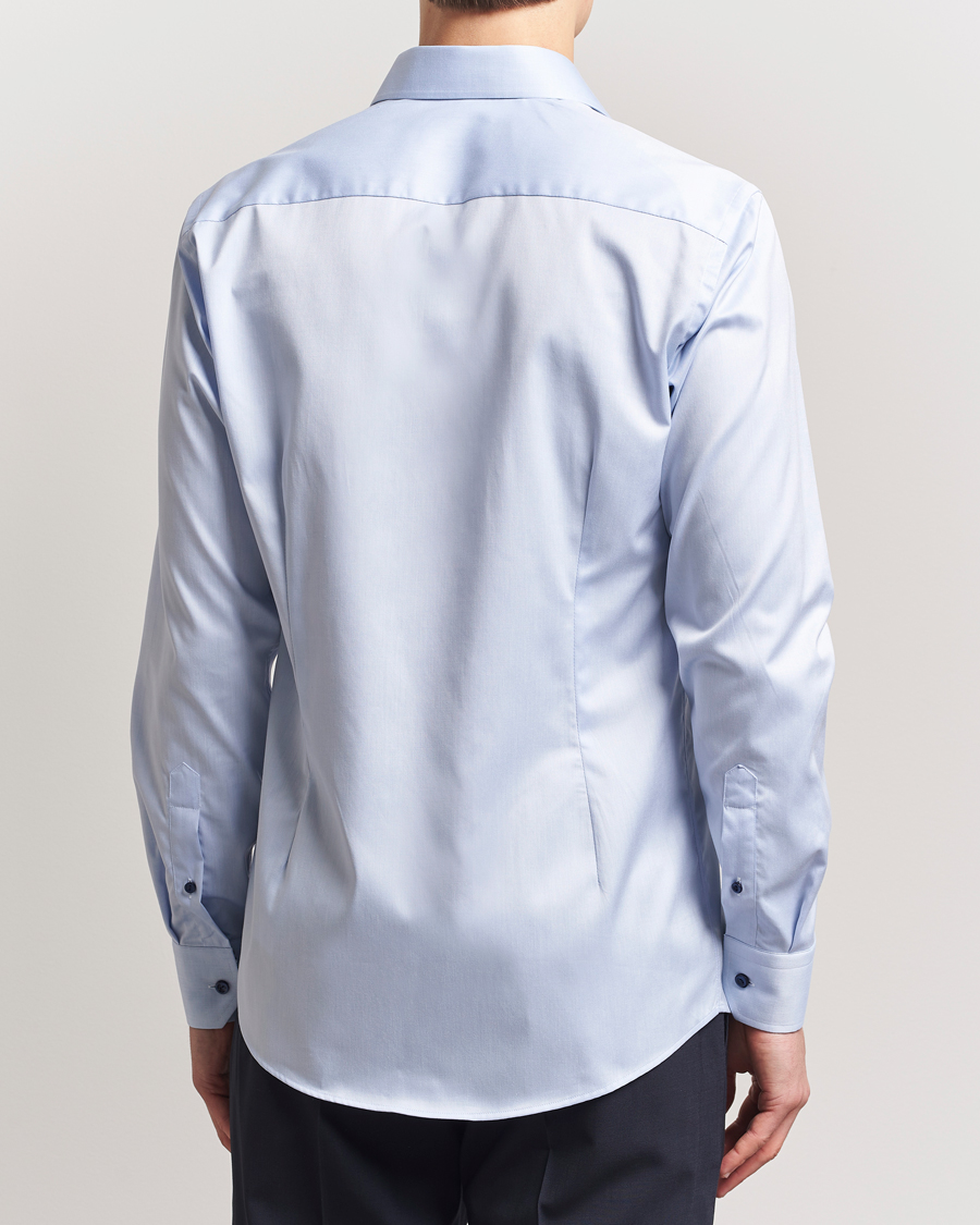 Homme | Chemises | Eton | Slim Fit Signature Twill Contrast Shirt Light Blue